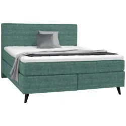 Boxspringbett 180/200 cm in Petrol