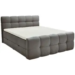 Boxbett 180/200 cm in Grau