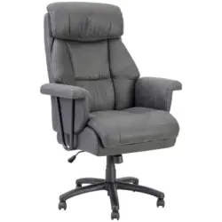 Chefsessel in Velours Schwarz