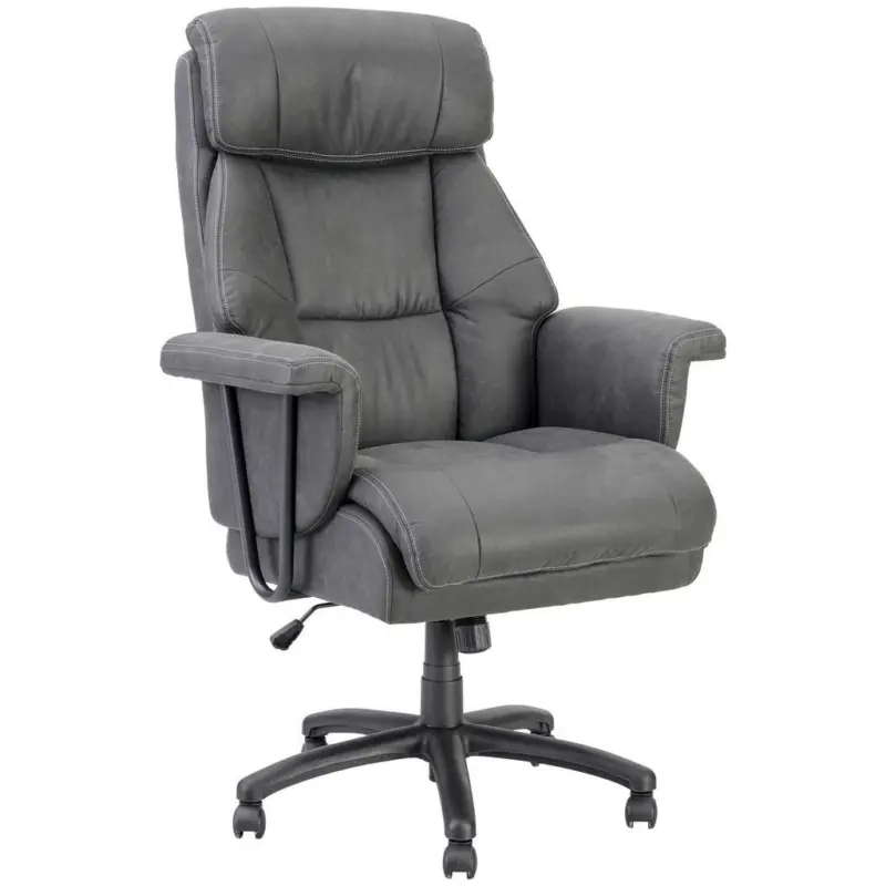 Chefsessel in Velours Schwarz