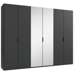 Faltt&uuml;renschrank in Graphitfarben