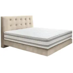 Boxspringbett 200/200 cm in Naturfarben