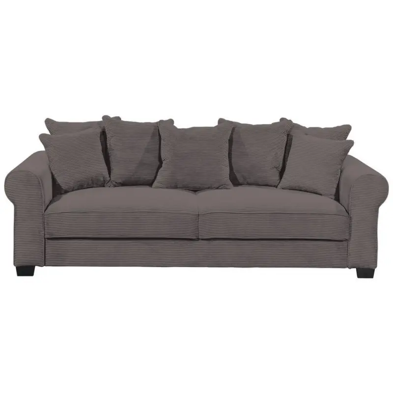 Schlafsofa in Cord Dunkelgrau