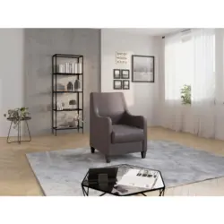 Sessel in Mikrofaser Braun