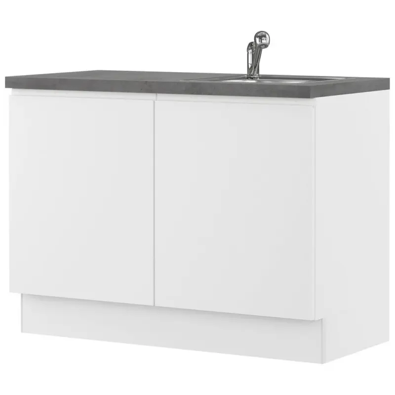 Sp&uuml;lenunterschrank 120/91,8/58 cm in Wei&szlig;