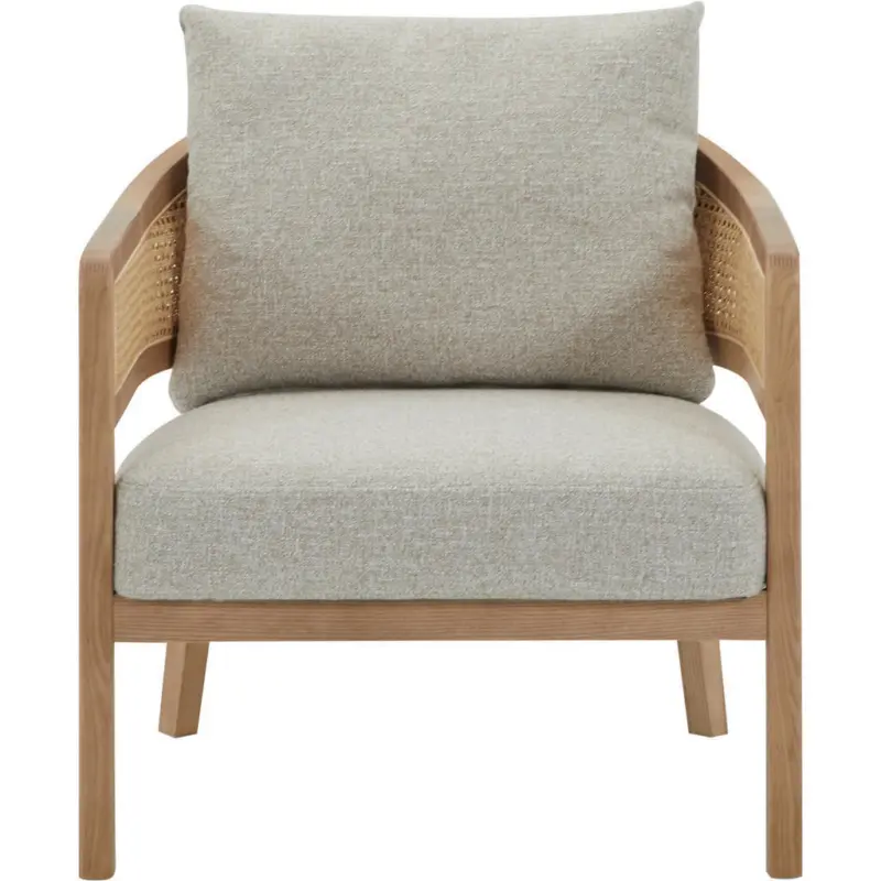 Sessel in Flachgewebe Creme, Beige