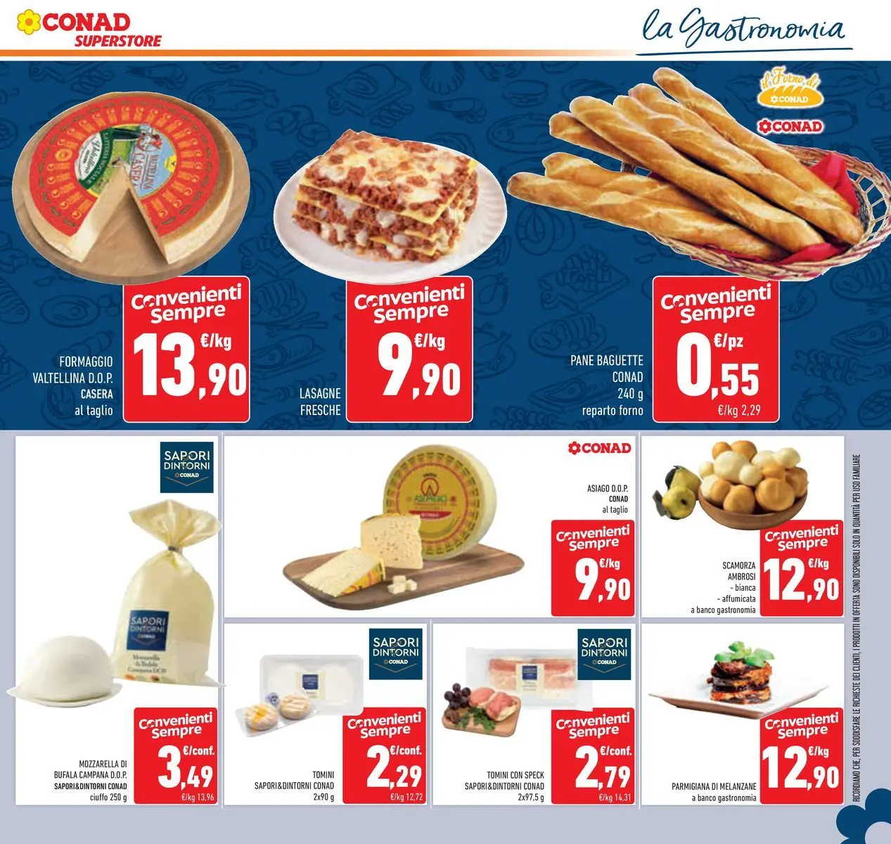Volantino Conad dal 24/02/2026 > Anteprima | Pagina: 15 | Prodotti: Speck, Mozzarella, Lasagna, Melanzane