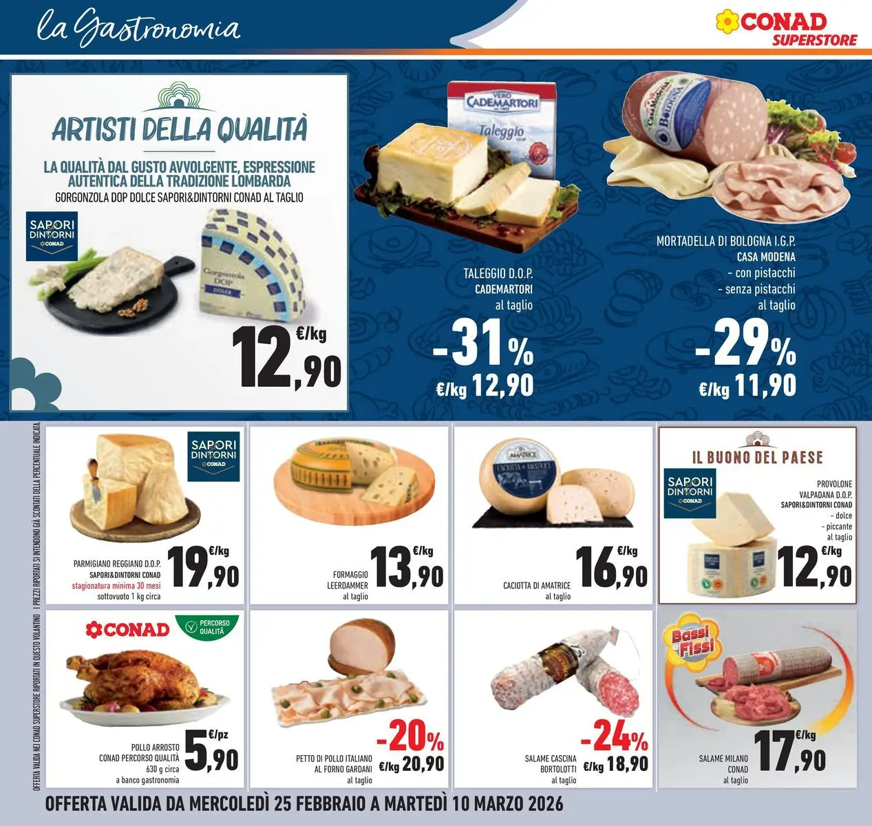 Volantino Conad dal 24/02/2026 > Anteprima | Pagina: 16 | Prodotti: Petto di Pollo, Pollo, Pistacchi, Parmigiano