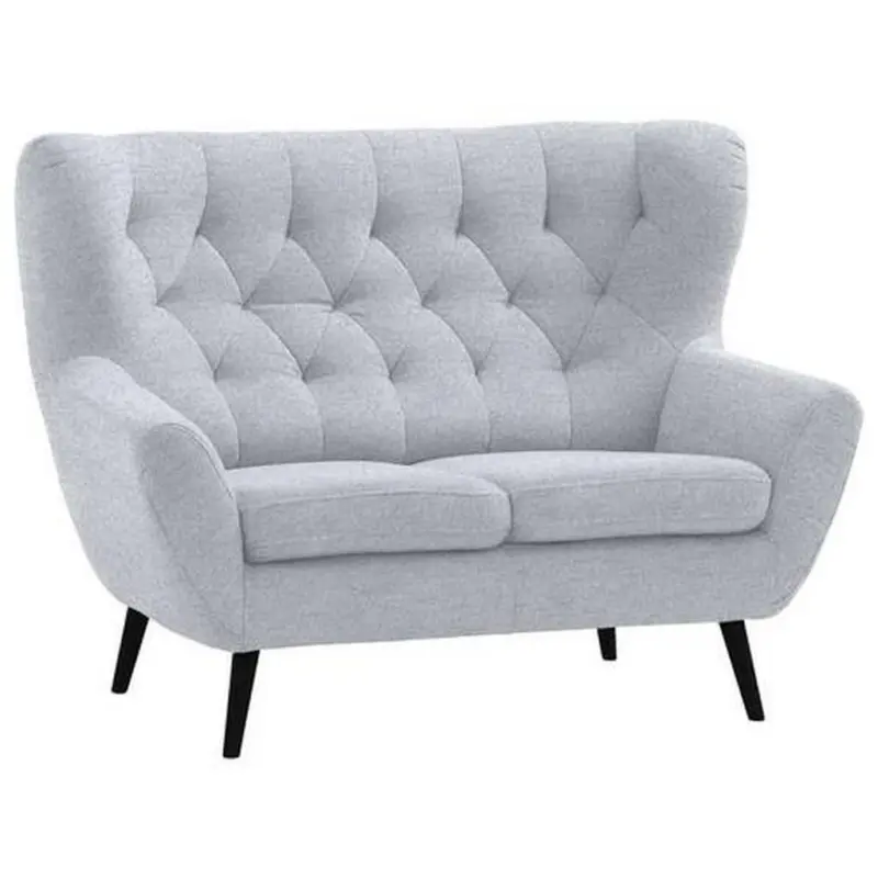 2-Sitzer-Sofa Skagen in Flachgewebe Hellgrau