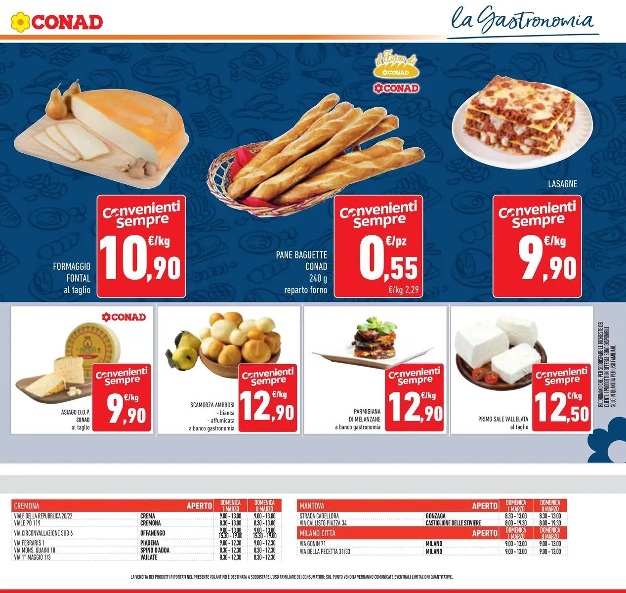 Volantino Conad dal 25/02/2026 > Anteprima | Pagina: 13 | Prodotti: Pane, Sale, Formaggio, Forno