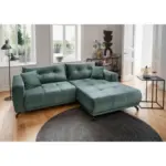 XXXLutz Lauterach - Ihr M&ouml;belhaus bei Bregenz Ecksofa Restato in Velours Blau 246/177 cm