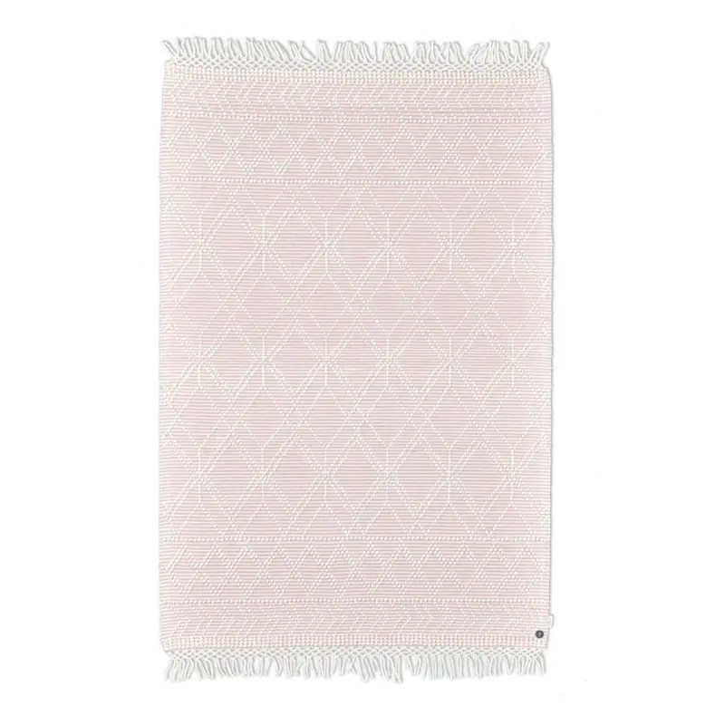 Handwebteppich 190/290 cm Colored Macrame - Three Rosa