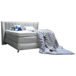 Boxspringbett 200/200 cm in Champagner