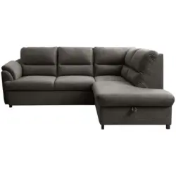 Ecksofa in Braun