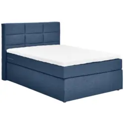 Boxspringbett 140/200 cm in Dunkelblau