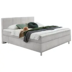 Boxspringbett 140/200 cm in Hellgrau