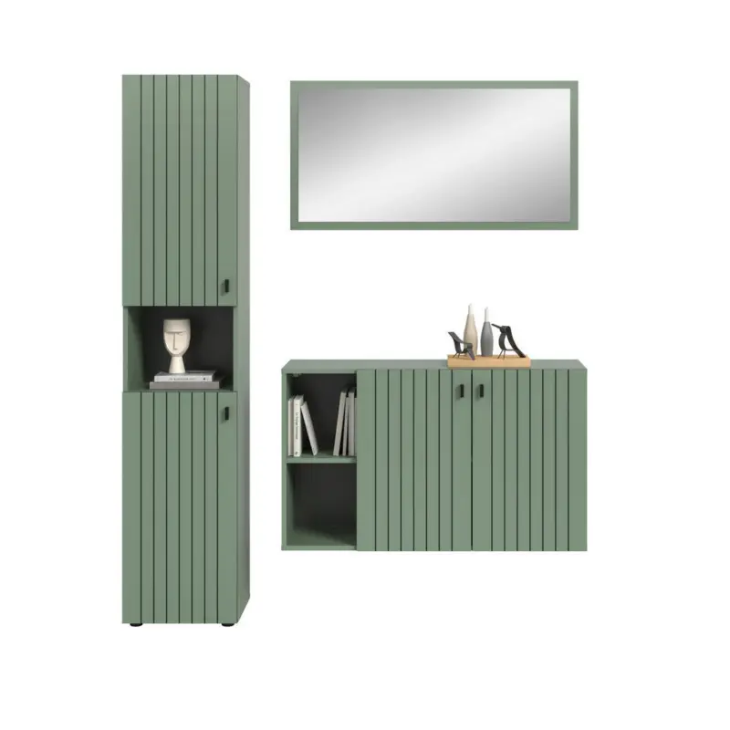 Garderobe 3-teilig in 161/192/37 cm