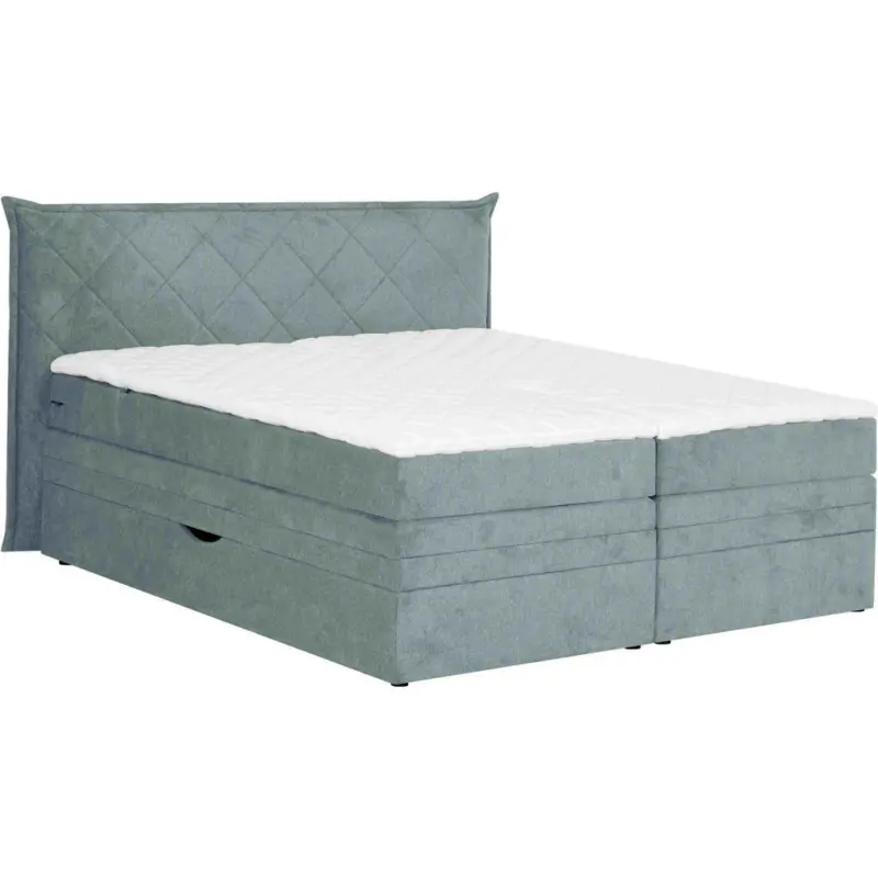 Boxspringbett 180/200 cm in Grau