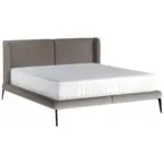 XXXLutz Lauterach - Ihr M&ouml;belhaus bei Bregenz Polsterbett inkl. Matratze Matratze, gepolstertes Kopfteil, Topper Hellgrau 180/200 cm