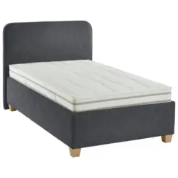 Polsterbett Matratze, Lattenrost Anthrazit 120/200 cm