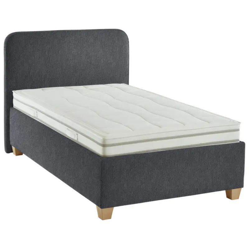 Polsterbett Matratze, Lattenrost Anthrazit 120/200 cm