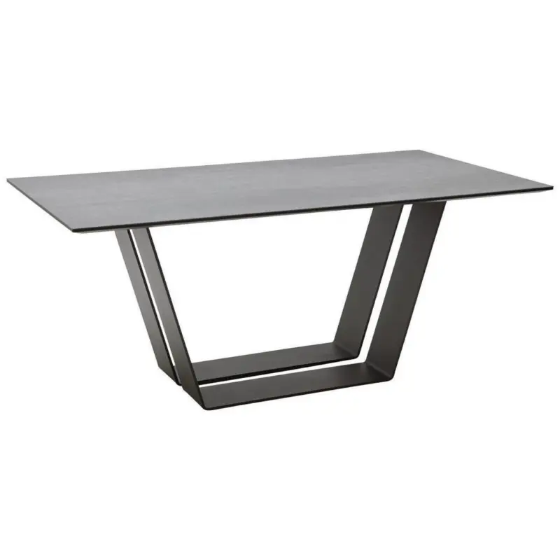 Esstisch in Metall, Keramik 180/90/76 cm