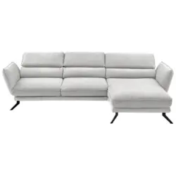 Ecksofa Valdera in Velours Creme 283/153 cm