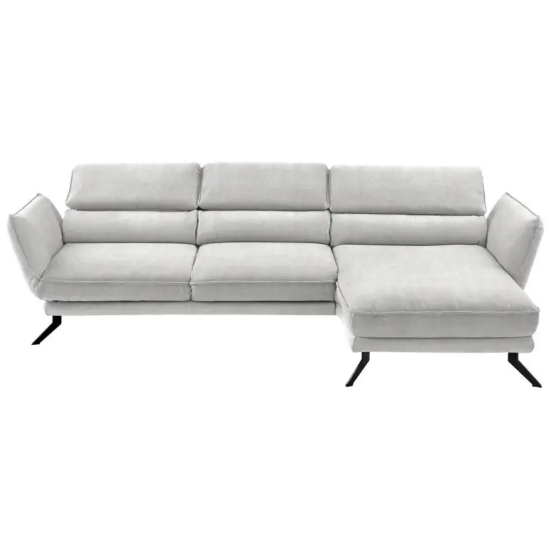 Ecksofa Valdera in Velours Creme 283/153 cm