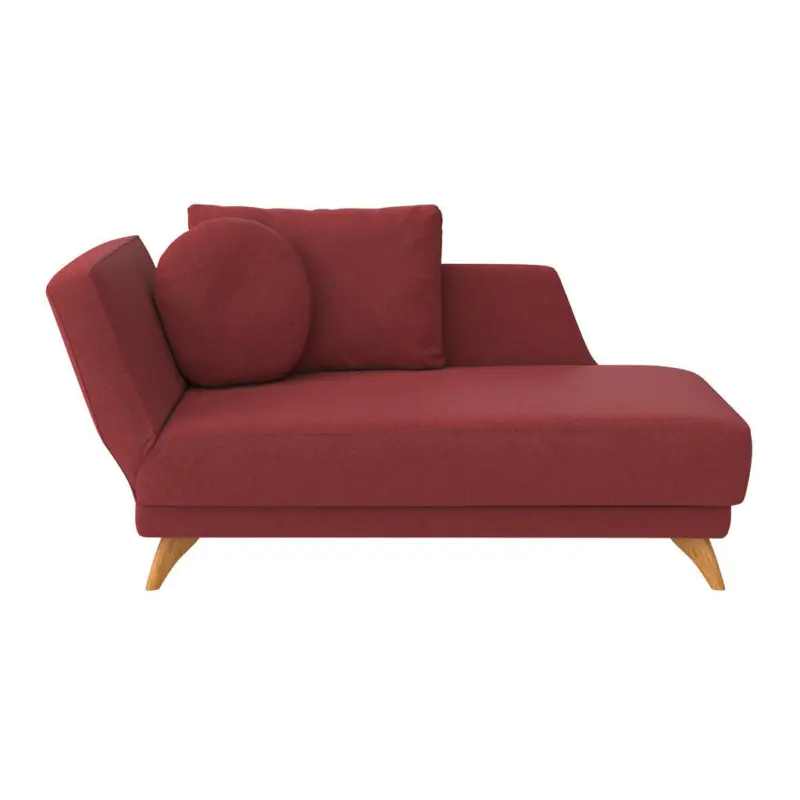 R&eacute;camiere in Flachgewebe Dunkelrot