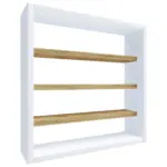 XXXLutz Lauterach - Ihr M&ouml;belhaus bei Bregenz K&uuml;chenregal 40/40/10 cm in Wei&szlig;, Honigeiche