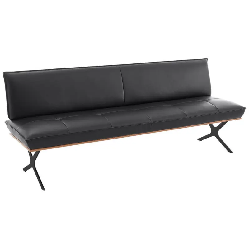 Sitzbank 214/88/66 cm in Schwarz