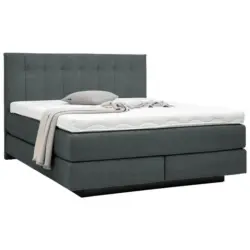 Boxspringbett 160/200 cm in Anthrazit