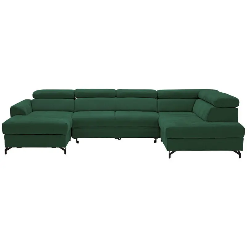 Wohnlandschaft in Struktur Waldgr&uuml;n