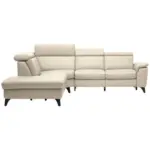 XXXLutz Lauterach - Ihr M&ouml;belhaus bei Bregenz Ecksofa in Echtleder Creme 239/285 cm