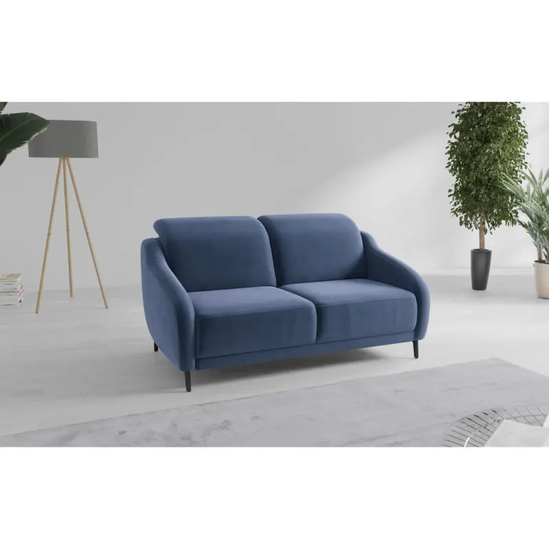 3-Sitzer-Sofa Blues V in Samt Blau