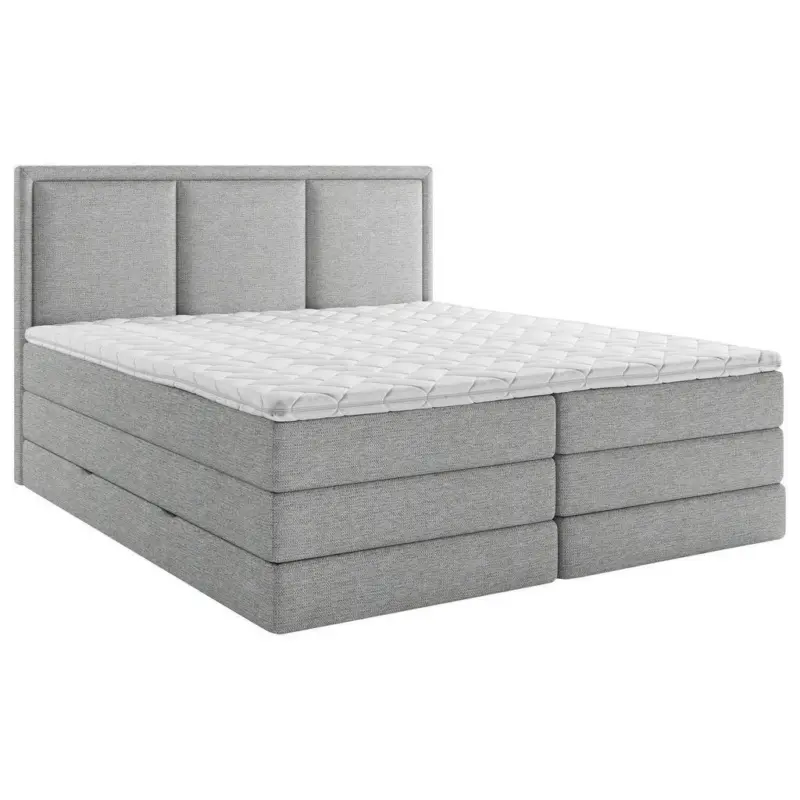 Boxspringbett 180/220 cm in Grau