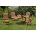 XXXLutz Gartenklappsessel in Holz Akaziefarben