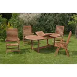 Gartenklappsessel in Holz Akaziefarben