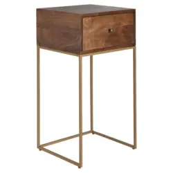 Nachtk&auml;stchen 40/76/35 cm in massiv Mangoholz Braun