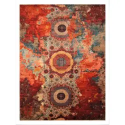 Orientteppich 100/160 cm Glow Multicolor