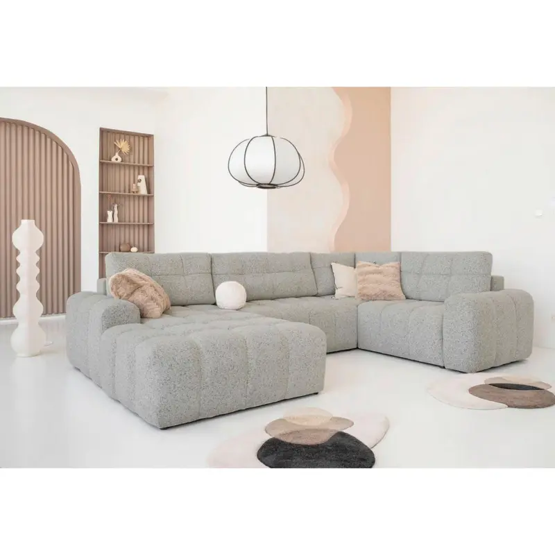 Wohnlandschaft in Grau