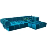 XXXLutz Lauterach - Ihr M&ouml;belhaus bei Bregenz Ecksofa Edgy in Velours Blau 310/215 cm