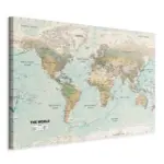 XXXLutz Lauterach - Ihr M&ouml;belhaus bei Bregenz Leinwandbild Weltkarte 90/60/1,2 cm