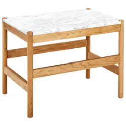 Couchtisch in Holz, Stein 60/42/40 cm