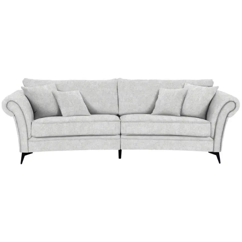 Megasofa in Flachgewebe Beige