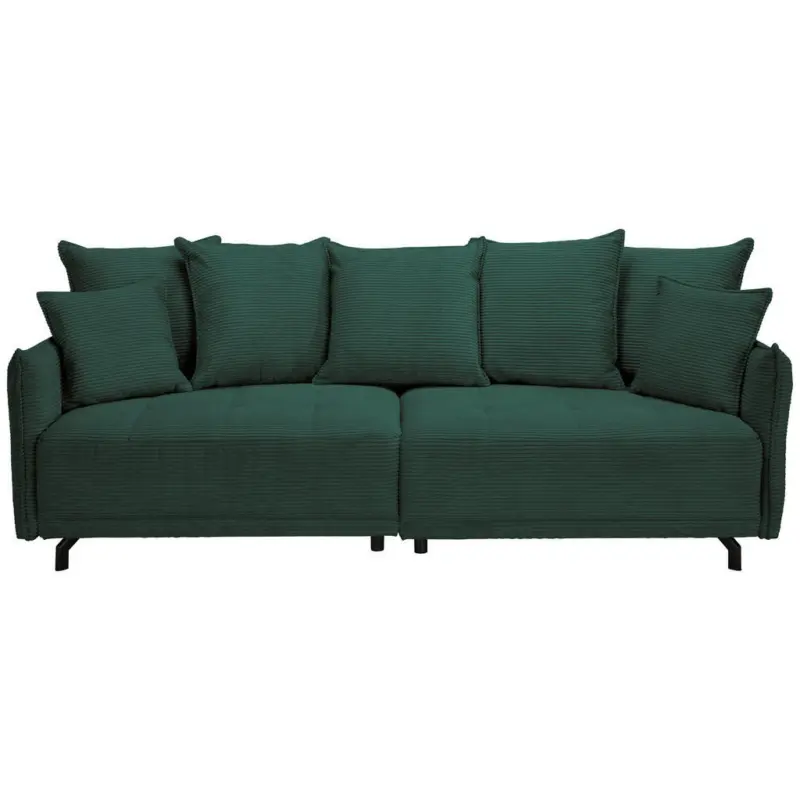 Bigsofa in Cord Dunkelgr&uuml;n