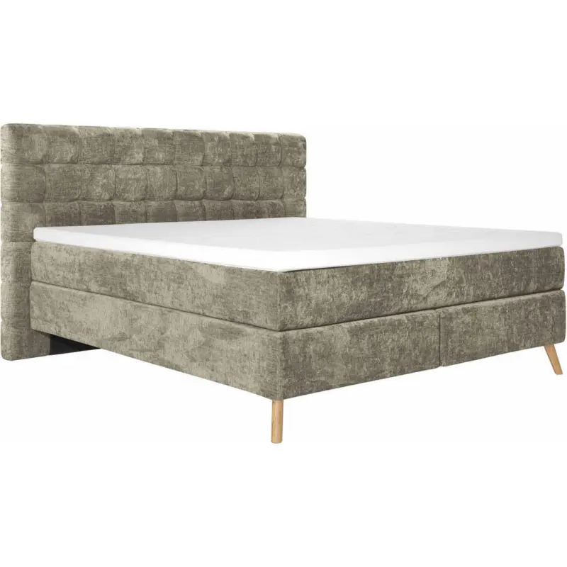 Boxspringbett 180/200 cm in Hellbraun
