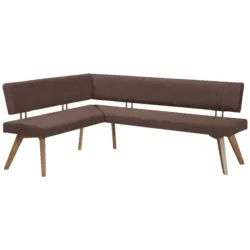 Eckbank 160/190 cm in Hellbraun, Wildeiche