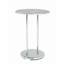 Beistelltisch in Metall, Holzwerkstoff 40/40/55 cm