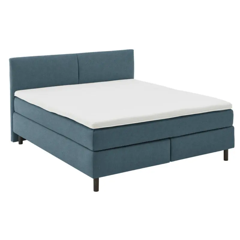 Boxspringbett 200/200 cm in Blau